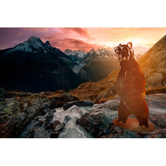 Dekofigur Grizzlybär Olaf - Höhe 80 cm