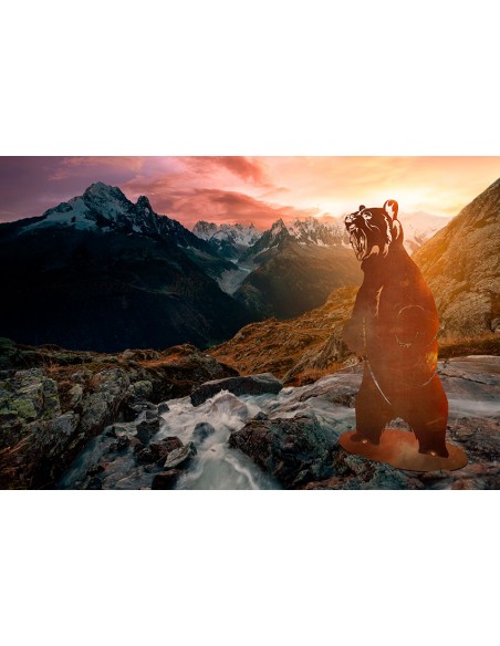 Dekofigur Grizzlybär Olaf - Höhe 80 cm