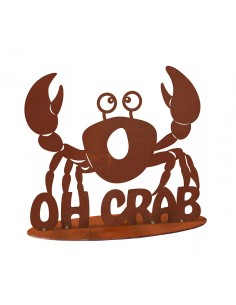 Edelrost Krabbe - Oh Crab - Höhe 25 cm