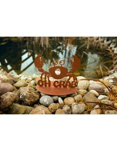 Edelrost Krabbe - Oh Crab - Höhe 25 cm 2