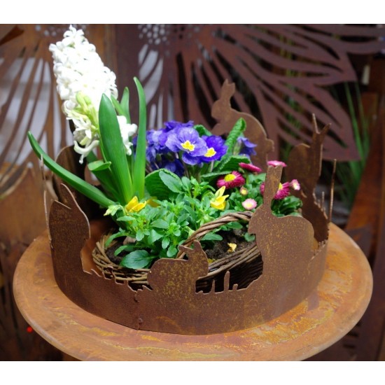 Deko Ringe Deko Ring Hasen Ø 30 cm - Osterdeko für Osterschale 
Toller Deko-Hasenring
Ø 30 CM

passend für unsere Schalen mi