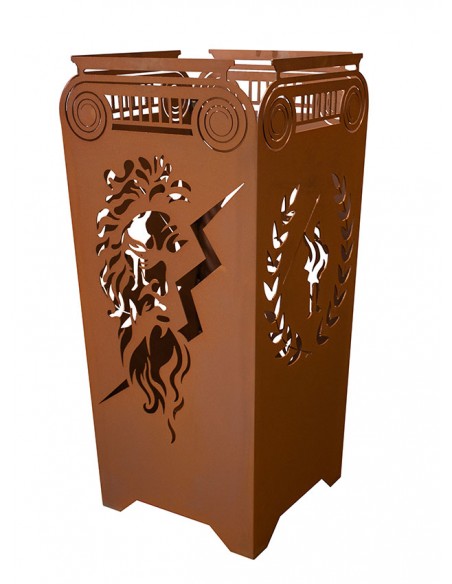 Feuerkorb mit griechischem Motiv - Zeus - Höhe 69 cm
