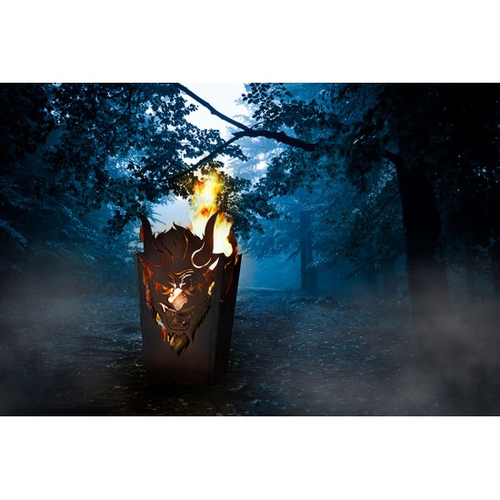 Metall Feuerkorb - Teufel - Höhe 70,5 cm