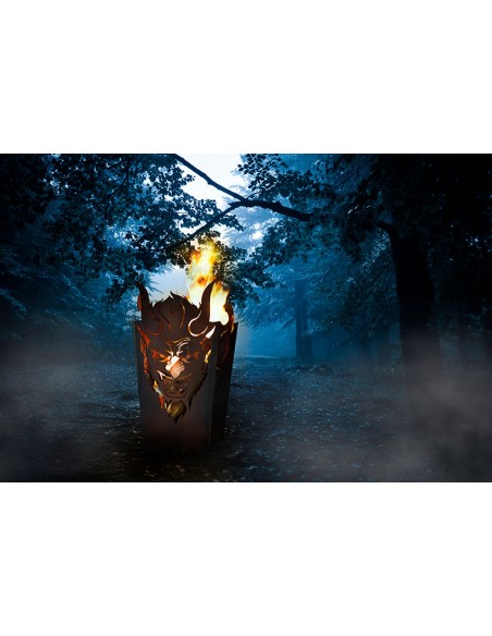 Metall Feuerkorb - Teufel - Höhe 70,5 cm