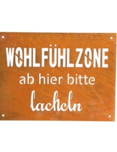Start Rostschild - Wohlfühlzone, ab hier bitte lächeln !! 
Höhe 26 cm
Breite 35 cm