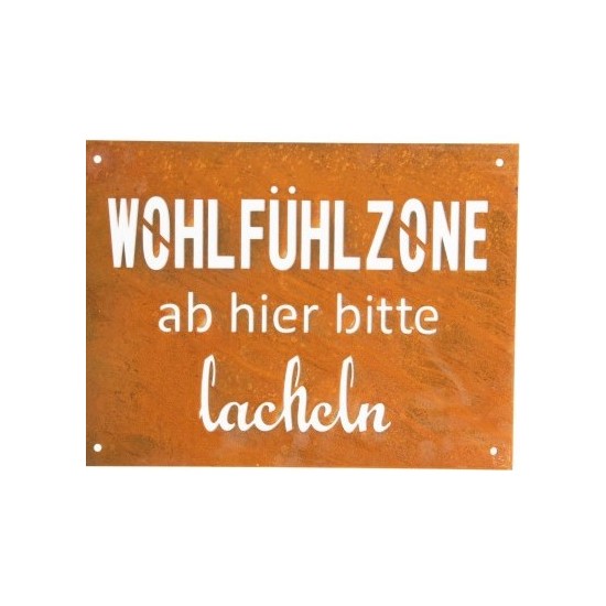 Start Rostschild - Wohlfühlzone, ab hier bitte lächeln !! 
Höhe 26 cm
Breite 35 cm

