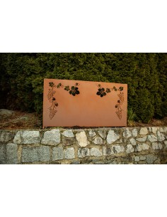 Metall Zaunelement - Wein - Breite 183 cm 2