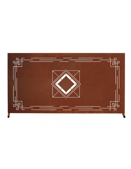 Metall Zaunelement - Modern - Breite 183 cm