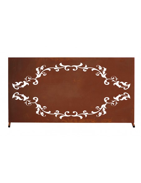 Metall Zaunelement - Romantik- Breite 183 cm