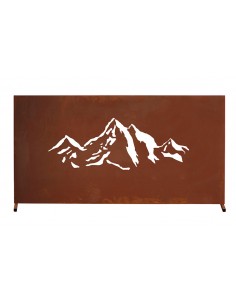 Metall Zaunelement - Gebirge - Breite 183 cm