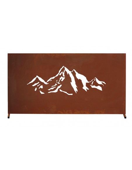 Metall Zaunelement - Gebirge - Breite 183 cm