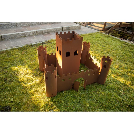 Metall Gartenburg zum Bepflanzen - Seitenteil - Breite 46 cm