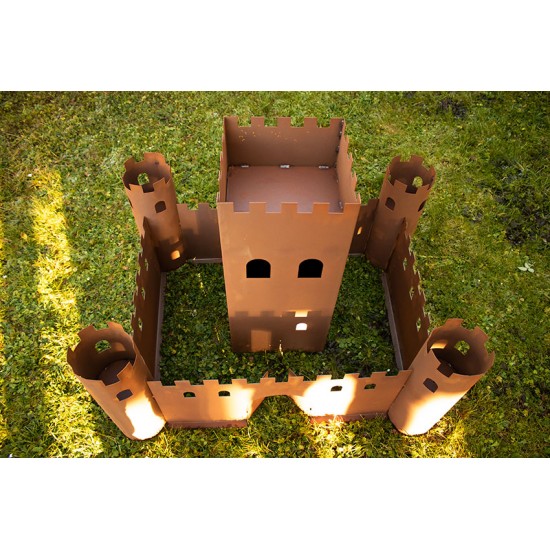 Metall Gartenburg zum Bepflanzen - Seitenteil - Breite 46 cm