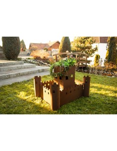 Metall Gartenburg zum Bepflanzen - Rückwand - Breite 67 cm 2