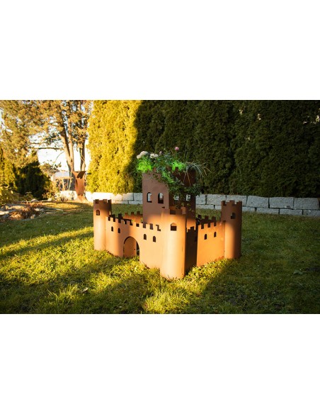 Metall Gartenburg zum Bepflanzen - komplettes Set