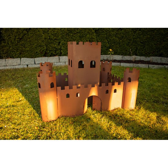 Metall Gartenburg zum Bepflanzen - komplettes Set