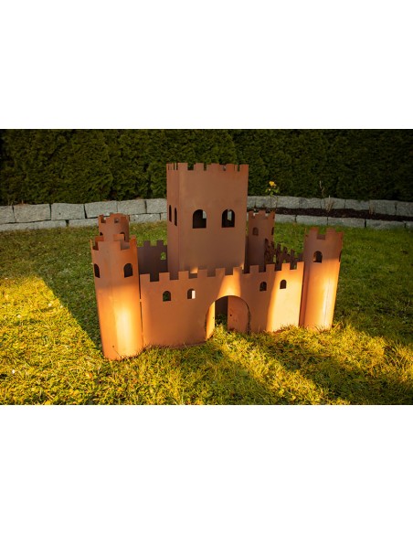 Metall Gartenburg zum Bepflanzen - komplettes Set