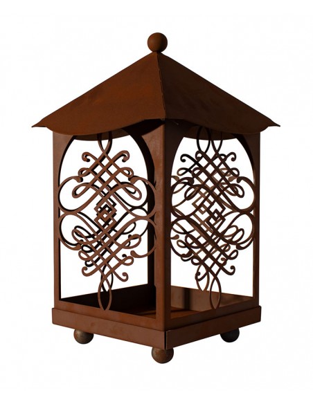 Filigrane Metall Laterne - Höhe 40 cm