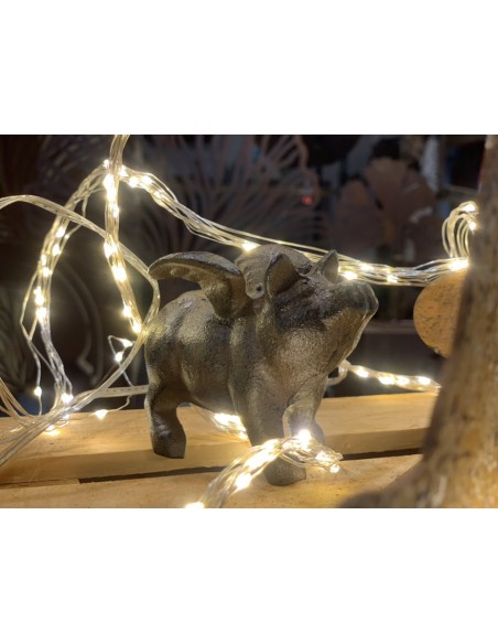 Neuheiten Gerry's Garden fliegendes Glücksschwein aus Gusseisen - 10 cm lang Unser lustiges Gusseisen Glücksschwein bringt allen