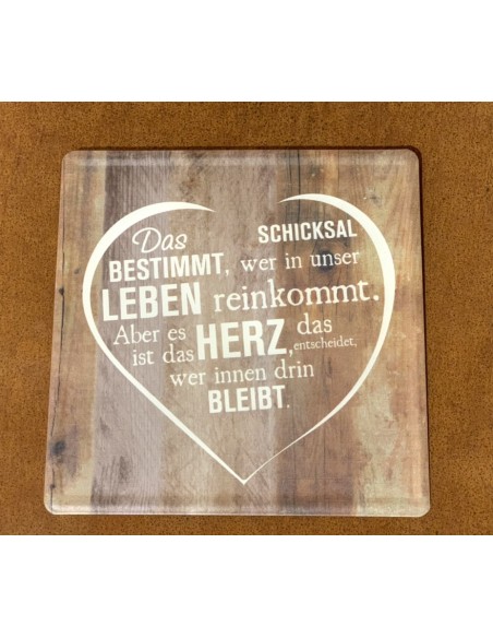 Dekorationen aus Holz Das Schicksal bestimmt wer in unser Leben