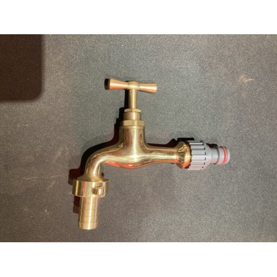 Gartendeko Rost Wasserzapfsäule Metall - Water Tap - Höhe 105 cm - Rostsäule mit Wasserhahn "Water Tap" Metall Wasserzapfsäule f