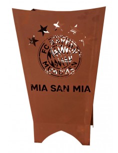 FC Bayern Feuerkorb eckig - Mia san mia - 5 Sterne