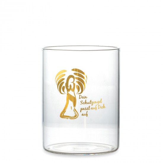 Start Windlicht Schutzengel aus Glas - Höhe 11 cm 