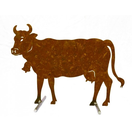 Deko Kuh Metall Allgäu Metallmichl