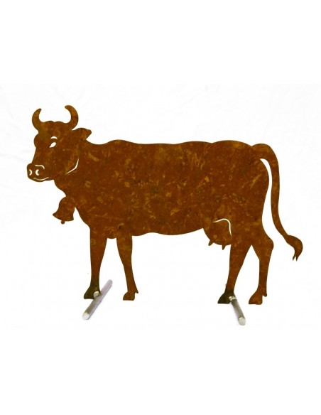 Deko Kuh Metall Allgäu Metallmichl