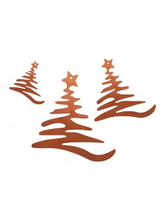 Moderner Christbaumschmuck - Tanne - 3er Set