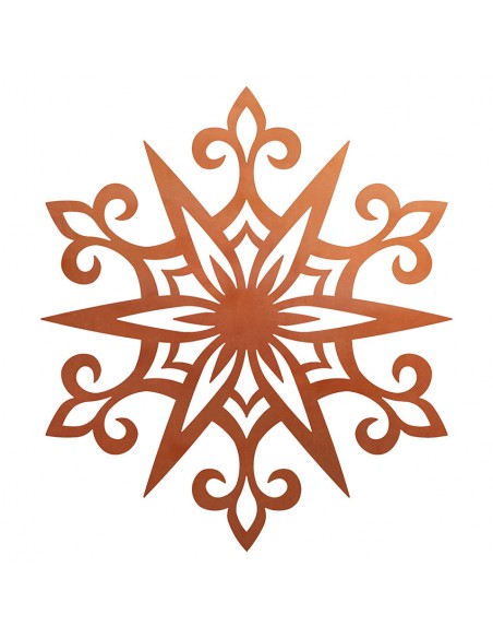 Metall Schneeflocke als Fensterbild