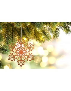 Weihnachtsbaumschmuck und Christbaumschmuck Christbaumschmuck Flocke 4, Ø 20 cm Filigran geschnittene rostige Schneeflocke als F 2