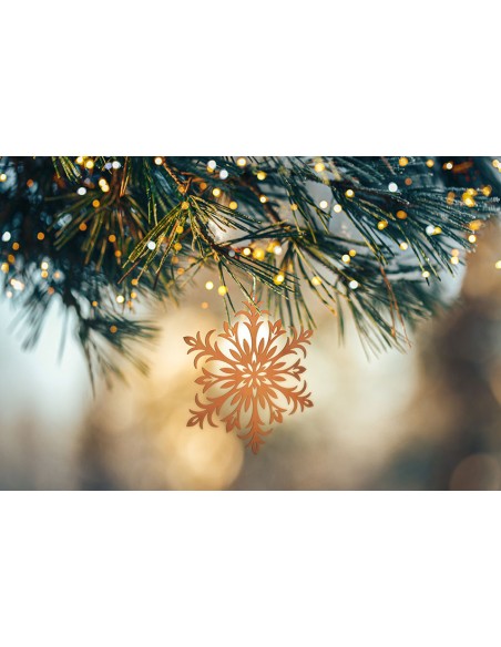 Winterdeko Schneeflocke als Fensterbild