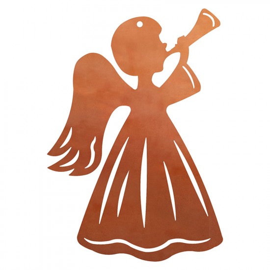 Weihnachtsbaumschmuck Engel mit Horn