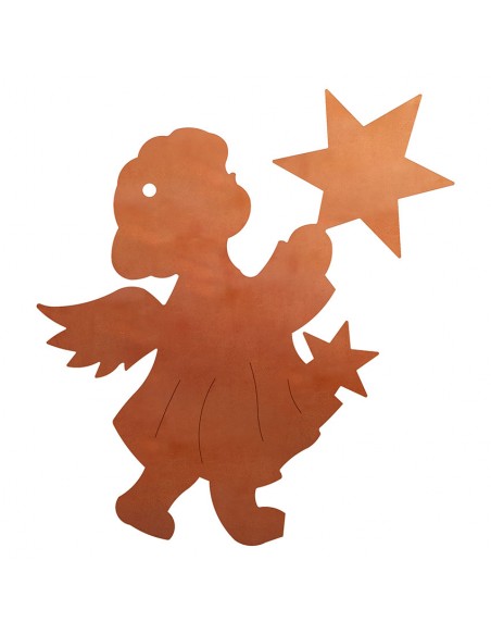 Christbaumschmuck Engel mit Stern 2, groß, 18 cm hoch