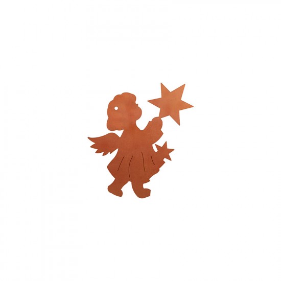Christbaumschmuck Engel mit Stern Nr. 2, klein, 8 cm hoch