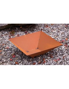 Schalen für Rostsäulen Pflanzschale viereckig hoch 44 x 44 cm mit 4 Standkugeln Multitalent: Diese Pflanzschale ist unser Klassi 2
