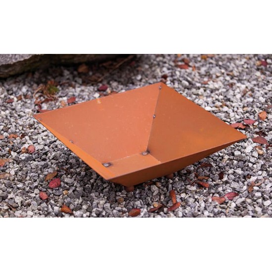 Schalen für Rostsäulen Pflanzschale viereckig hoch 44 x 44 cm mit 4 Standkugeln Multitalent: Diese Pflanzschale ist unser Klassi