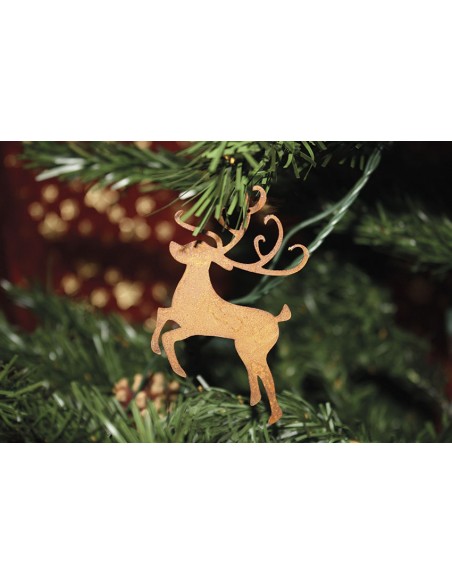 Christbaumschmuck Rentier, groß, 18 cm hoch Christbaumschmuck Rentier, groß, 18 cm hoch