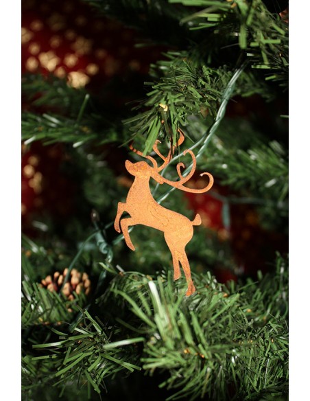 Christbaumschmuck Rentier, groß, 18 cm hoch