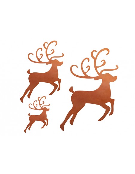 Christbaumschmuck Rentier - 3er SET