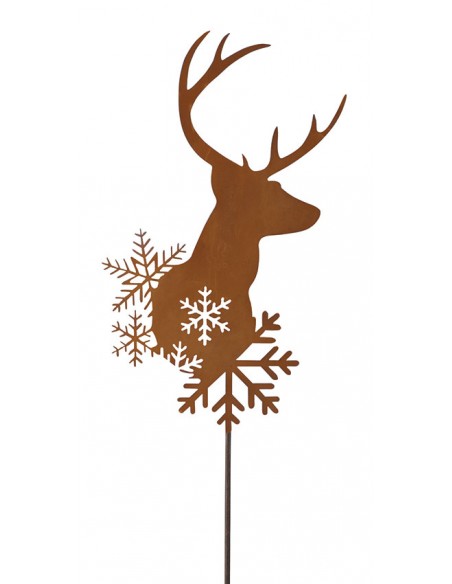 Hirsch Gartenstecker - Gesamthöhe 145 cm