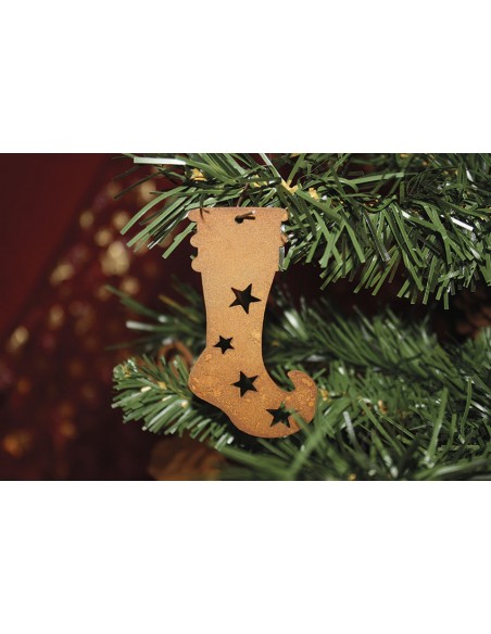 Metall Christbaumschmuck Socke - groß - Höhe 18 cm Metall Christbaumschmuck Socke - groß - Höhe 18 cm