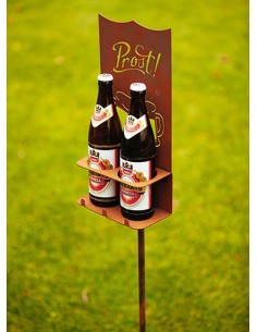 Start Gartenstab - Prost Gartenstab inkl. 2 Getränkebehältern und Grillbesteckhalterung
Höhe 37 cm
Breite 18 cm
Tiefe 9,5 c
