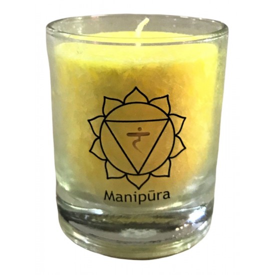 CHAKRA Schutz Kerze Gelb