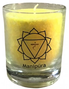 CHAKRA Schutz Kerze Gelb 2