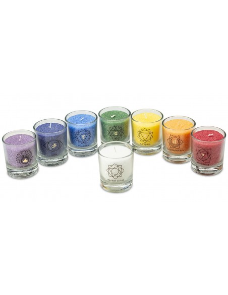 Glück CHAKRA Kerze im Glas - Mix Karton - ca. 6 cm CHAKRA-Kerzen ca. 6 cm Mix Karton

ca. 6 cm hoch
Brenndauer je ca. 15 Stun