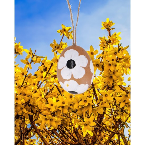 Ostereier zum Aufhängen - Natur und Bunte Deko Eier Osterei Blüte zum Hängen - 12er Set 
Ostereier zum Aufhängen aus echten Hüh