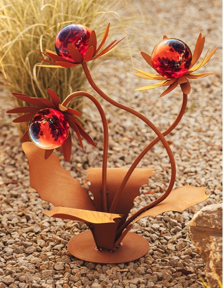 Untergestell für Glasblume Distel - Höhe 70 cm - ohne Kugeln