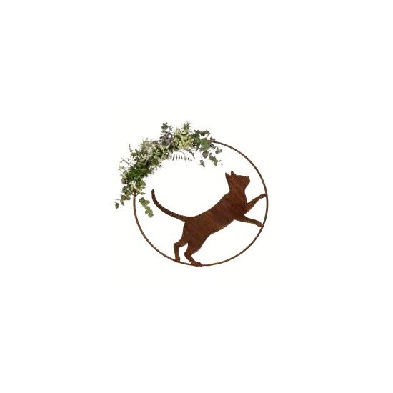 Deko Katzen und Mäuse Ring mit gehender Katze - Ø 50cm zum Hängen Ring mit gehender Katze, zum Hängen

Durchmesser 50 cm
